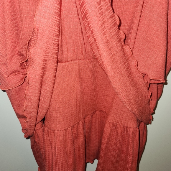 Torrid Women's Orange Layered Blouse - Picture 6 of 7